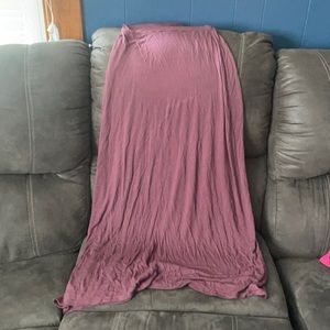 Plum maxi skirt